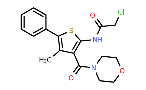 924376-11-4 | 2-Chloro-n-[4-methyl-3-(morpholine-4-carbonyl)-5-phenylthiophen-2-yl]acetamide