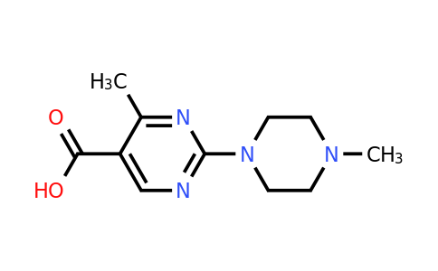 924834-88-8 | 4-Methyl-2-(4-methylpiperazin-1-yl)pyrimidine-5-carboxylic acid