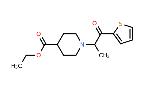 924868-90-6 | Ethyl 1-(1-oxo-1-(thiophen-2-yl)propan-2-yl)piperidine-4-carboxylate