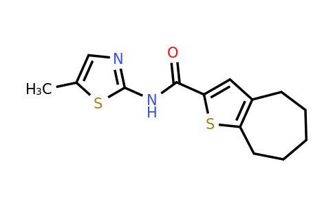 925606-29-7 | N-(5-methylthiazol-2-yl)-5,6,7,8-tetrahydro-4H-cyclohepta[b]thiophene-2-carboxamide