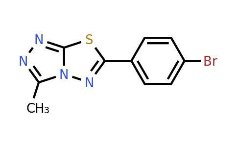 925641-63-0 | 6-(4-Bromophenyl)-3-methyl-[1,2,4]triazolo[3,4-b][1,3,4]thiadiazole