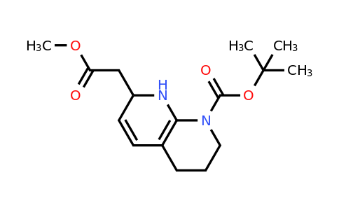 tert-Butyl 7-(2-methoxy-2-oxoethyl)-3,4,7,8-tetrahydro-1,8-naphthyridine-1(2H)-carboxylate