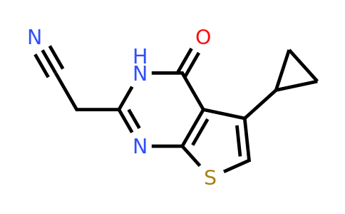 926199-00-0 | 2-{5-cyclopropyl-4-oxo-3h,4h-thieno[2,3-d]pyrimidin-2-yl}acetonitrile