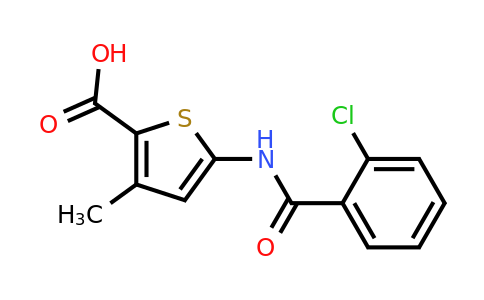 926228-57-1 | 5-(2-Chlorobenzamido)-3-methylthiophene-2-carboxylic acid