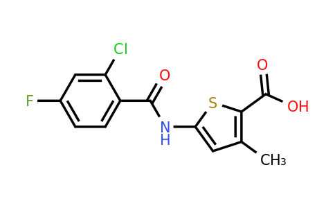 926235-15-6 | 5-(2-Chloro-4-fluorobenzamido)-3-methylthiophene-2-carboxylic acid
