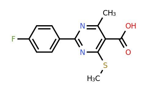 926239-89-6 | 2-(4-Fluorophenyl)-4-methyl-6-(methylsulfanyl)pyrimidine-5-carboxylic acid