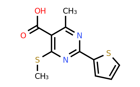 926249-08-3 | 4-Methyl-6-(methylsulfanyl)-2-(thiophen-2-yl)pyrimidine-5-carboxylic acid