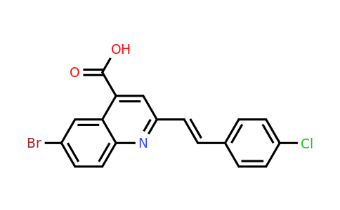 926253-71-6 | 6-Bromo-2-[2-(4-chlorophenyl)ethenyl]quinoline-4-carboxylic acid