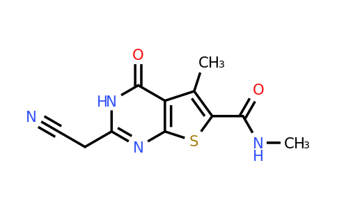 926265-04-5 | 2-(Cyanomethyl)-n,5-dimethyl-4-oxo-3,4-dihydrothieno[2,3-d]pyrimidine-6-carboxamide