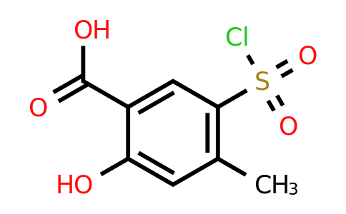 5-(Chlorosulfonyl)-2-hydroxy-4-methylbenzoic acid