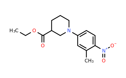 927695-14-5 | Ethyl 1-(3-methyl-4-nitrophenyl)piperidine-3-carboxylate