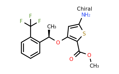 929039-92-9 | (R)-Methyl 5-amino-3-(1-(2-(trifluoromethyl)phenyl)ethoxy)thiophene-2-carboxylate