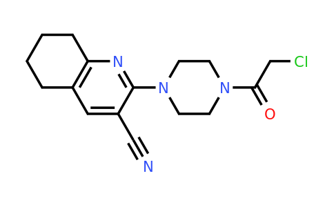 929967-59-9 | 2-(4-(2-Chloroacetyl)piperazin-1-yl)-5,6,7,8-tetrahydroquinoline-3-carbonitrile