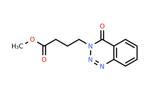 929972-09-8 | Methyl 4-(4-oxobenzo[d][1,2,3]triazin-3(4H)-yl)butanoate