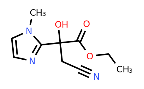 929972-15-6 | Ethyl 3-cyano-2-hydroxy-2-(1-methyl-1h-imidazol-2-yl)propanoate