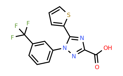 929972-60-1 | 5-(Thiophen-2-yl)-1-[3-(trifluoromethyl)phenyl]-1h-1,2,4-triazole-3-carboxylic acid