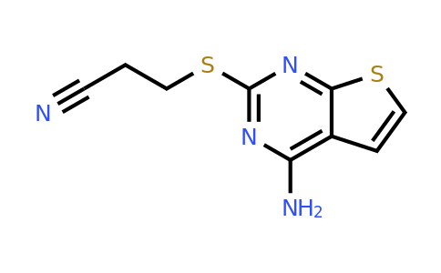 930032-08-9 | 3-((4-Aminothieno[2,3-d]pyrimidin-2-yl)thio)propanenitrile