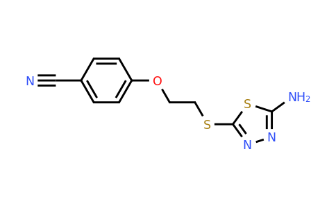 930073-11-3 | 4-(2-((5-Amino-1,3,4-thiadiazol-2-yl)thio)ethoxy)benzonitrile