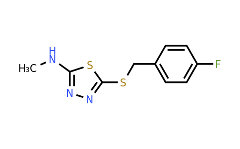 931046-37-6 | 5-((4-Fluorobenzyl)thio)-N-methyl-1,3,4-thiadiazol-2-amine