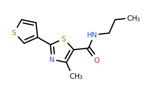 931051-20-6 | 4-Methyl-N-propyl-2-(thiophen-3-yl)thiazole-5-carboxamide