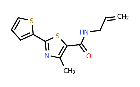 931068-30-3 | n-Allyl-4-methyl-2-(thiophen-2-yl)thiazole-5-carboxamide