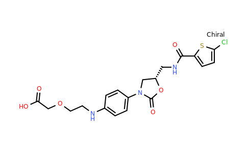 931204-39-6 | (S)-2-(2-((4-(5-((5-Chlorothiophene-2-carboxamido)methyl)-2-oxooxazolidin-3-yl)phenyl)amino)ethoxy)acetic acid