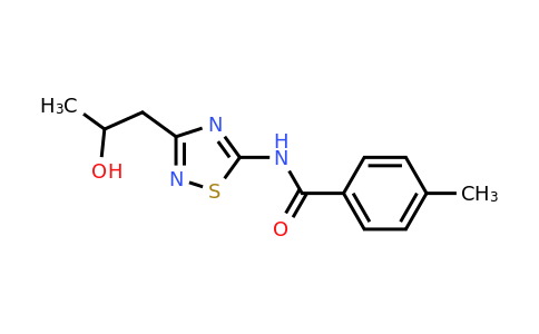 931362-70-8 | N-(3-(2-hydroxypropyl)-1,2,4-thiadiazol-5-yl)-4-methylbenzamide