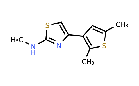 931626-97-0 | 4-(2,5-Dimethylthiophen-3-yl)-N-methylthiazol-2-amine