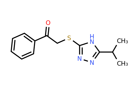 2-((5-Isopropyl-4h-1,2,4-triazol-3-yl)thio)-1-phenylethan-1-one