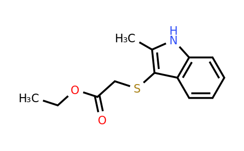 93187-78-1 | Ethyl 2-((2-methyl-1H-indol-3-yl)thio)acetate