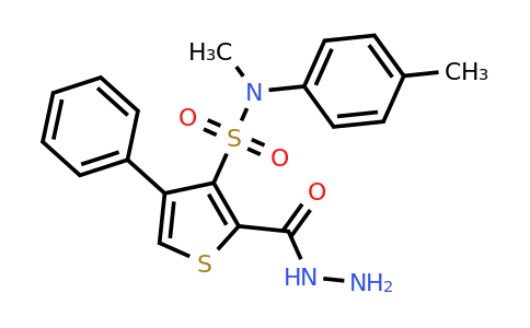 931965-73-0 | 2-(Hydrazinecarbonyl)-N-methyl-4-phenyl-N-(p-tolyl)thiophene-3-sulfonamide