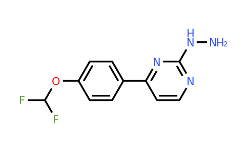 932240-78-3 | 4-(4-(Difluoromethoxy)phenyl)-2-hydrazinylpyrimidine