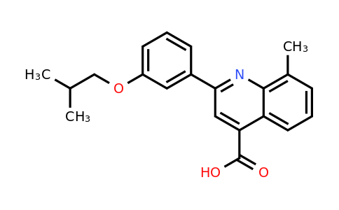 932796-07-1 | 2-(3-Isobutoxyphenyl)-8-methylquinoline-4-carboxylic acid