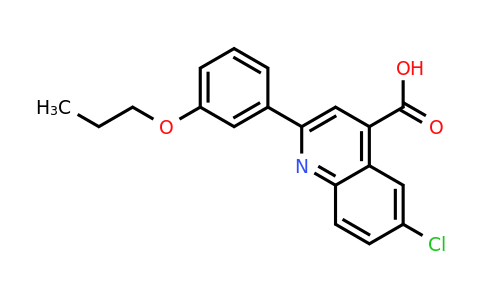 932796-26-4 | 6-Chloro-2-(3-propoxyphenyl)quinoline-4-carboxylic acid