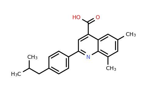 932841-29-7 | 2-(4-Isobutylphenyl)-6,8-dimethylquinoline-4-carboxylic acid
