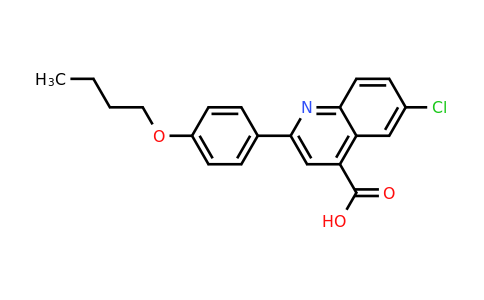 932841-41-3 | 2-(4-Butoxyphenyl)-6-chloroquinoline-4-carboxylic acid