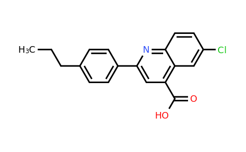 932886-69-6 | 6-Chloro-2-(4-propylphenyl)quinoline-4-carboxylic acid