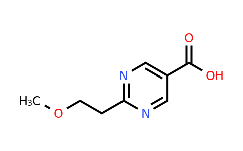 933551-30-5 | 2-(2-Methoxyethyl)pyrimidine-5-carboxylic acid