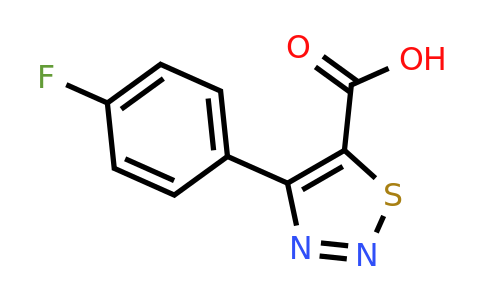 933709-92-3 | 4-(4-Fluorophenyl)-1,2,3-thiadiazole-5-carboxylic acid