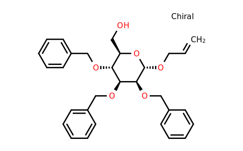 ((2R,3R,4S,5S,6S)-6-(Allyloxy)-3,4,5-tris(benzyloxy)tetrahydro-2H-pyran-2-yl)methanol