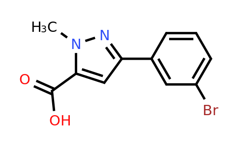 3-(3-Bromophenyl)-1-methyl-1h-pyrazole-5-carboxylic acid