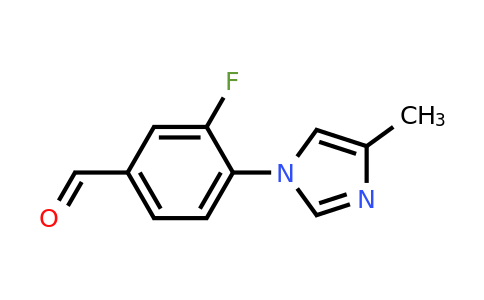 937400-07-2 | 3-Fluoro-4-(4-methyl-1H-imidazol-1-yl)-Benzaldehyde