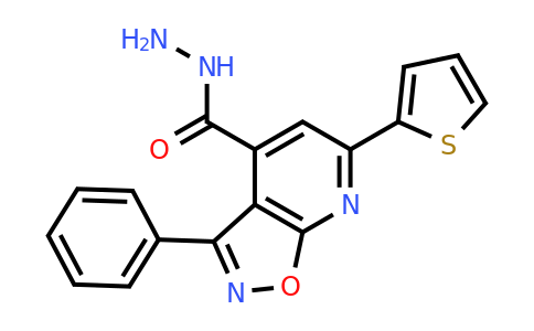 3-Phenyl-6-(thiophen-2-yl)isoxazolo[5,4-b]pyridine-4-carbohydrazide