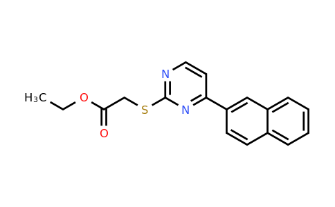 937599-98-9 | Ethyl 2-((4-(naphthalen-2-yl)pyrimidin-2-yl)thio)acetate