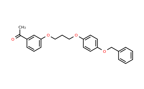 1-(3-(3-(4-(Benzyloxy)phenoxy)propoxy)phenyl)ethan-1-one
