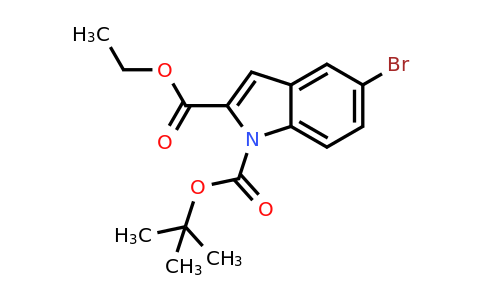 937602-51-2 | 1-(Tert-butyl) 2-ethyl 5-bromo-1H-indole-1,2-dicarboxylate