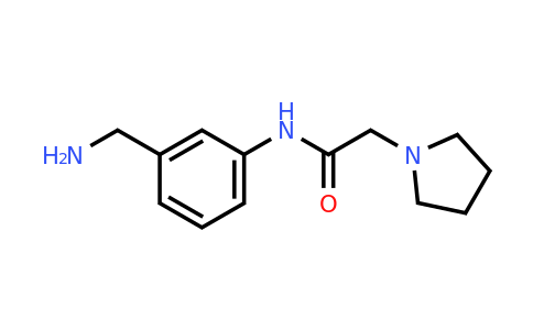 n-(3-(Aminomethyl)phenyl)-2-(pyrrolidin-1-yl)acetamide