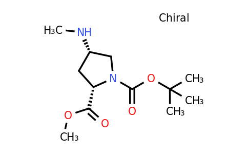 937799-61-6 | O1-tert-butyl O2-methyl (2S,4S)-4-(methylamino)pyrrolidine-1,2-dicarboxylate