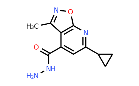 938006-76-9 | 6-Cyclopropyl-3-methylisoxazolo[5,4-b]pyridine-4-carbohydrazide