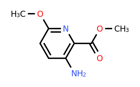 938439-54-4 | Methyl 3-amino-6-methoxypicolinate